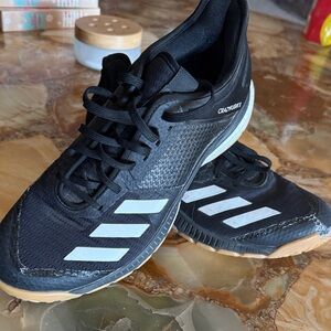 Adidas Black and White Athletic Shoes